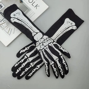 Halloween Skelett Handschuhe Trick dunkler Wind konvex Handschuhe Skelett Geist Handschuhe - Bild 1 von 12