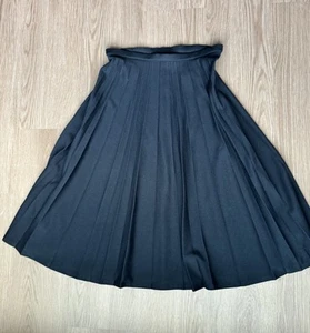 Vintage Givenchy sport knit pleated midi black Midi Skirt Size 8 - Picture 1 of 8