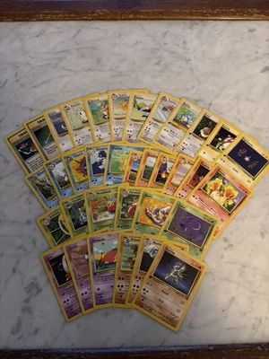Vintage Pokemon Cards. All First Edition Or Uncommon, 35 Cards, NM WOTC. - Image 1 of 4