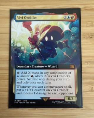 MTG: Vivi Ornitier (Extended Art) Final Fantasy Regular NM *Ships In Hard Case* - Image 1 of 2
