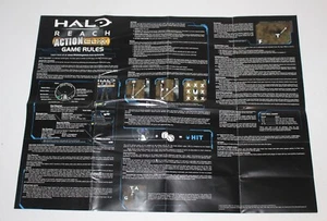 Halo Reach Action Clix Spielregeln ausklappbar - Bild 1 von 3