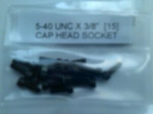 5-40  UNC X 3/8" CAP HEAD SOCKET [ALLEN] SCREWS X 15