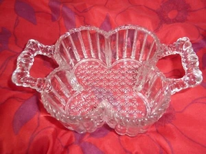 Glass Condiment Holder with Handles Excellent Condition - Picture 1 of 3