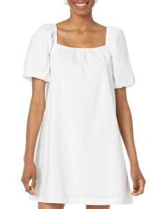 Sanctuary A-Line Babydoll Dress Women L(10-12) White Square Neck Pullover JDM087 - Picture 1 of 8