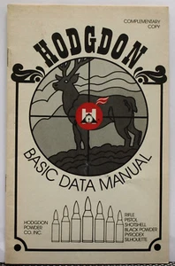 Vintage Hodgdon Basic Data Manual - 1987 Soft Cover - Imagen 1 de 2