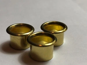 3- DRUM AIR vent Grommet (Fits 60’s-80’s Ludwig)& Others 7/16x 5/16” Brass - Picture 1 of 6
