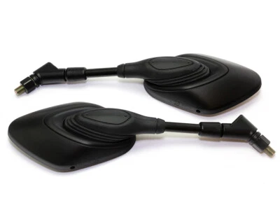 Spiegel Paar Alpha schwarz Cruiser für Honda Kawasaki Suzuki Triumph Daelim - Bild 1 von 4