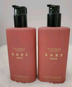 2 Pcs Set Victoria's Secret Bare Rose Fine Fragrance Lotion 8.4 Fl Oz - New - Picture 1 of 5