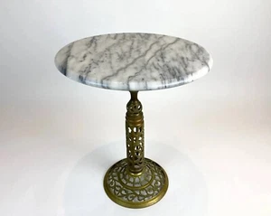 Vintage Marble Table | Table For Dinner At The Hotel | Round Table - Picture 1 of 12