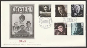 Juego de 5 estrellas de cine 1985 SG1298/1302 en PPS seda nº 16 FDC. P/MARCA ESPECIAL - Imagen 1 de 1