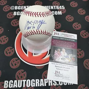 Joe Morgan Signed OMLB Baseball HOF Inscription Autographed Reds JSA COA - Picture 1 of 4