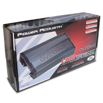 POWER ACOUSTIK OD4-1300 4 通道 4 CH 全范围汽车音响放大器 1300W — 第 1/3 张图片