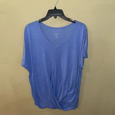 CAMISA MANDARINA MUJER AZUL MANGA CORTA MEZCLA POLIÉSTER TALLA XL Foto 1 de 4