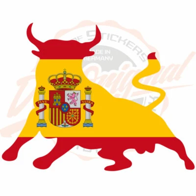 Stier Torro Spanien Digitaldruck Aufkleber Auto Folie 13 cm x 10 cm ANSEHEN