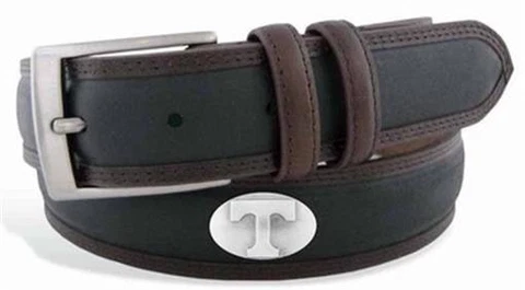 ZeppelinProducts UTN-BBLPS-BLK-34 Tennessee Concho 2 Tone Leather Belt- 34 Waist Cover