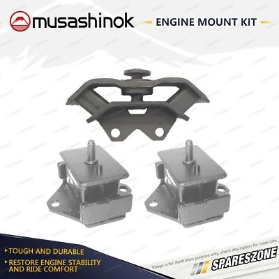 Front + Rear Engine Mount Kit for Mitsubishi Triton ML MN 2.4L 2.5L 4D56T 4G64 - image 1 of 2