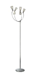 Philips Eseo lámpara de pie halógena lámpara de pie 6 hojas Cristal cromado H.: 1527mm - Imagen 1 de 3