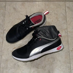 PUMA BioFly Women's Size 8 Spikeless Golf Shoes 187877-03 Black Silver Rasberry - Picture 1 of 7