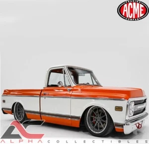 Chevrolet C-10 Pro Touring 1970 ACME A1807221 1:18 (NARANJA Y BLANCO) - Imagen 1 de 1