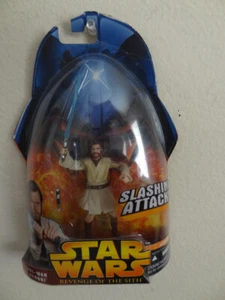 Star Wars Revenge of the Sith SLASHING ATTACK! OBI-WAN KENOBI Figure. NEW - Picture 1 of 4