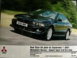 Mitsubishi Galant Sport 2001 Car Promo Press Release Photo Freepost - Picture 1 of 1