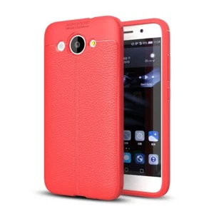 Huawei Y3 2017 Handy Hülle Schutz Case Back Cover Silikon Bumper Ultra Slim Rot - Zdjęcie 1 z 4