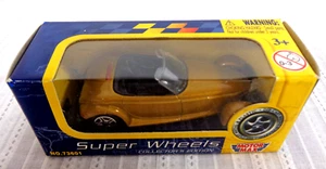 Motor Max Super Wheels 1:64 oro Chrysler Plymouth PROWLER Collector's Edition NUOVO - Foto 1 di 3