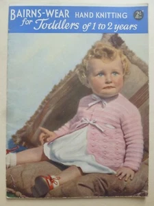 BAIRNS-WEAR Hand Knitting for Toddler’s of 1 to 2 years (1952) - Picture 1 of 12