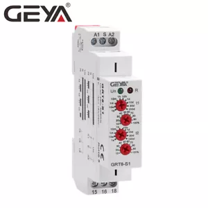 GEYA Asymmetric Cycle ON/OFF Timer Relay Switch 16A AC/DC12-240V Cycle Din Rail - Picture 1 of 16