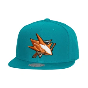 Mitchell & Ness San Jose Sharks "Alternate Flip" Snapback Hat (Teal) Cap - Picture 1 of 2