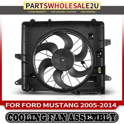 Conjunto de ventilador de refrigeración del radiador con resistencia para Ford Mustang 2005 2006 2007-2014 Foto 1 de 4