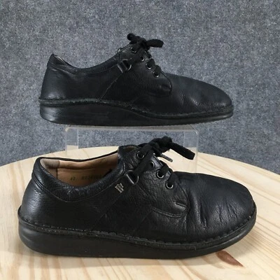 Finn Comfort Shoes Womens 41 Metz Orthotic Oxford Black Leather Lace Up Casual - Image 1 of 4
