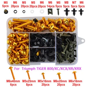 2011-2016 Fairing Bolts Bodywork Screws Kit Fits Triumph TIGER 800/XC/XCX/XR/XRX - Picture 1 of 10