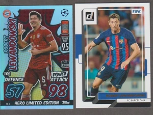 Donruss y Match Attax Robert Lewandowski Barcelona Bayern Lote #9018 - Imagen 1 de 1