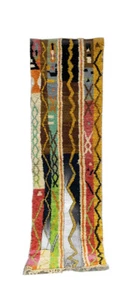 Marokkanischer Vintage Boujaad Azilal Läufer Stamm BJ36 Berber Läufer 9 Fuß 5'' x 2ft10' - Bild 1 von 18