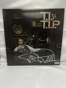 TI Aka TIP Autograph Signed T.I. vs T.I.P. Vinyl Record LP - Picture 1 of 3