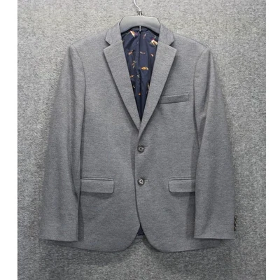 Jaqueta Blazer Masculina Lauren Ralph Lauren Tamanho 16R Cinza Mistura de Poliéster - Imagem 1 de 4