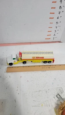 Vintage 1973 Matchbox Super Kings SHELL OIL Yellow K-16 Articulated K-115 Tanker - Image 1 of 4
