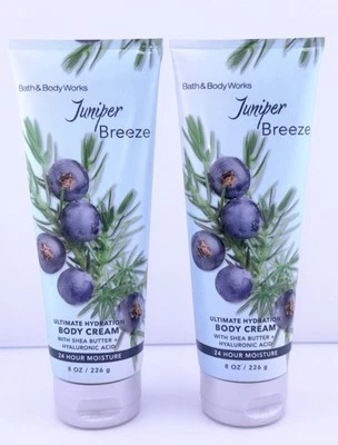 2 Bath & Body Works JUNIPER BREEZE Ultimate Crema Corporal Hidratante 8 OZ NUEVO Foto 1 de 3