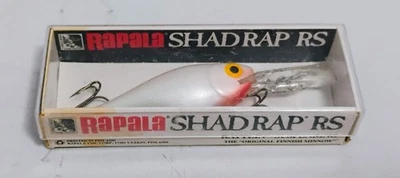 RAPALA SHAD RAP RS CRANKBAIT FISHING LURE PEARL WHITE NOS NEW OLD STOCK - Image 1 of 4