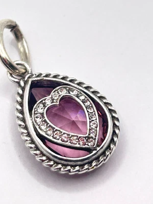 Brighton tus verdaderos colores rosa Corajes corazón reversible encanto personalizado nuevo sin etiquetas Foto 1 de 4