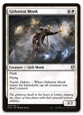 Githzerai Monk #20 (NM) Baldur's Gate CLB Magic MTG - Image 1 of 2