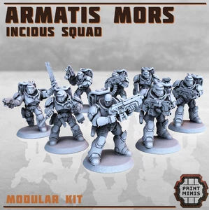28mm Incidus Squad - Armatis Mors (Heroic Scale) (MODULAR) - Picture 1 of 1
