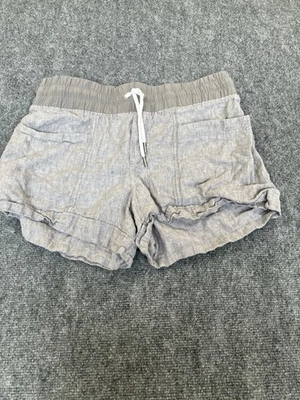 Pantalones cortos cargo Athleta gris claro para mujer mezcla de lino talla 8 Foto 1 de 4