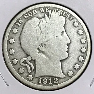 U.S. Barber medio buen borde completo bueno 1912 - Imagen 1 de 2