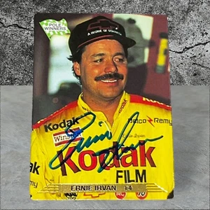 Ernie Irvan NASCAR 75 GREATEST DRIVERS autographed card 1993 ACTION PACKED #25 - Picture 1 of 1