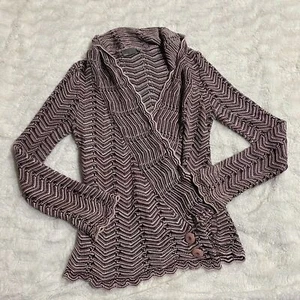 Mexx Cardigan Sweater Women's Size Large Pink Cotton Blend Pullover Long Sleeve - Picture 1 of 8