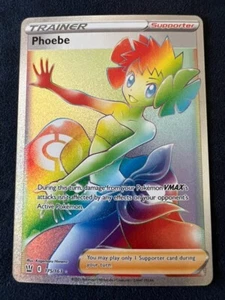 Phoebe 175/163 Pokémon TCG Spada e Scudo - Stili di Battaglia Foil Secret Raro quasi nuovo - Foto 1 di 6