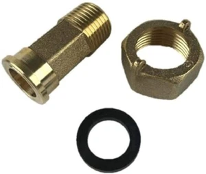 DAE C-50 1pcs  1/2" Water Meter Coupling, 1/2" Male NPT , 3/4" Female NPSM - Picture 1 of 5