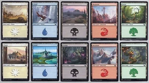 Strixhaven: School of Mages - 1x Complete 10 Card Basic Land Set - Near Mint - Bild 1 von 1